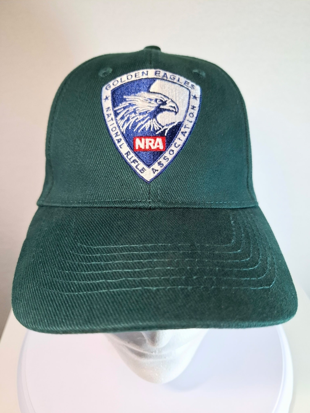 NRA Men's Dark Green Baseball Cap with Patch Detail